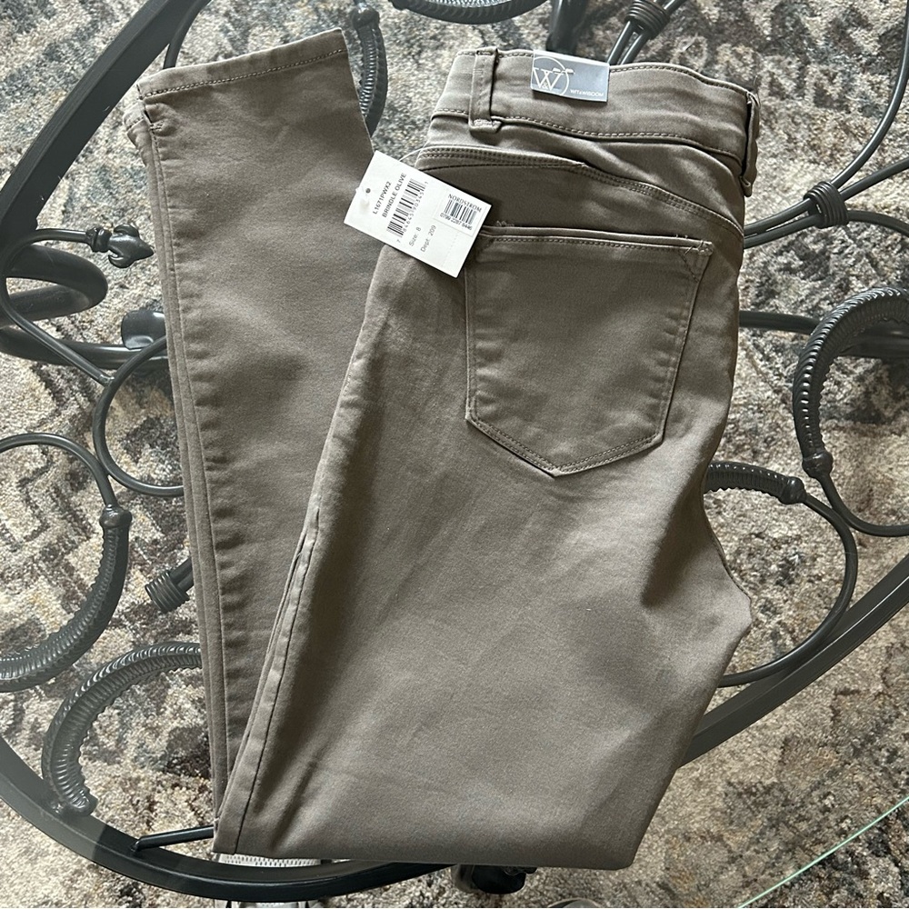 Wit & Wisdom High Waist Straight Leg Stretch Jeans